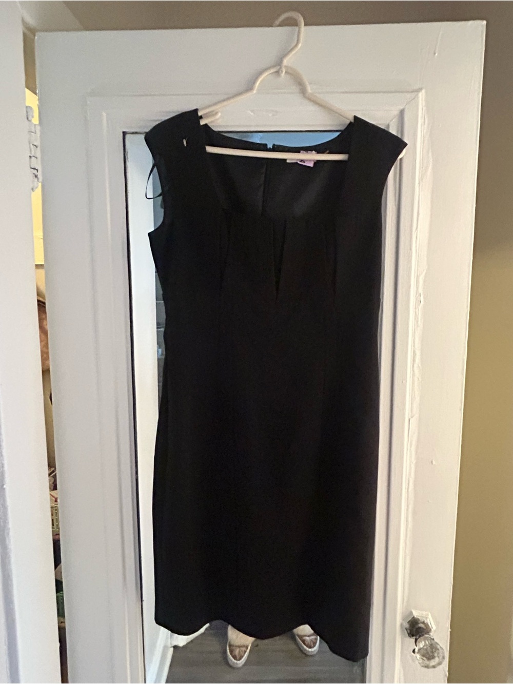Calvin Klein Black Midi Sheath Dress